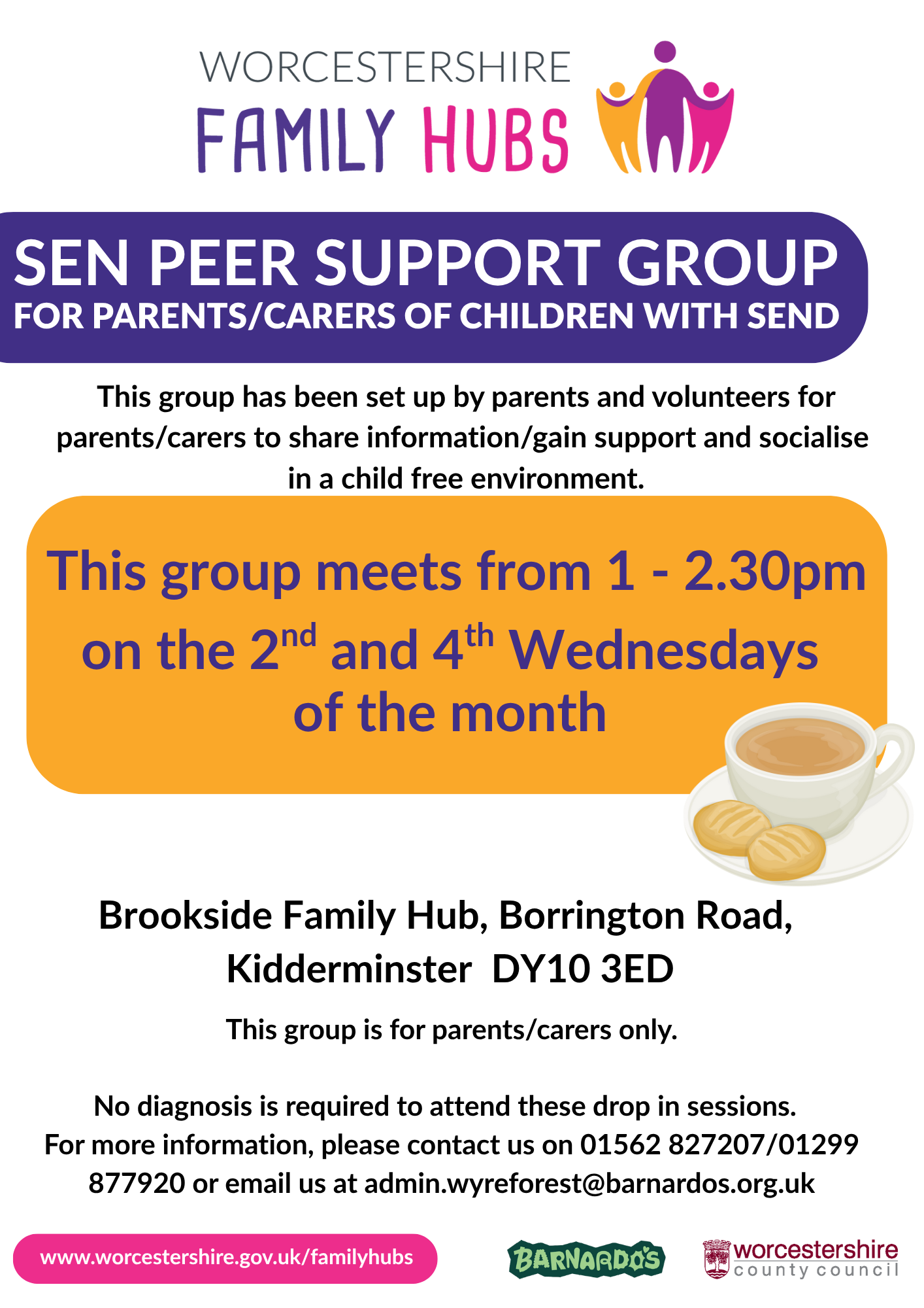 SEN Peer Support group flyer 