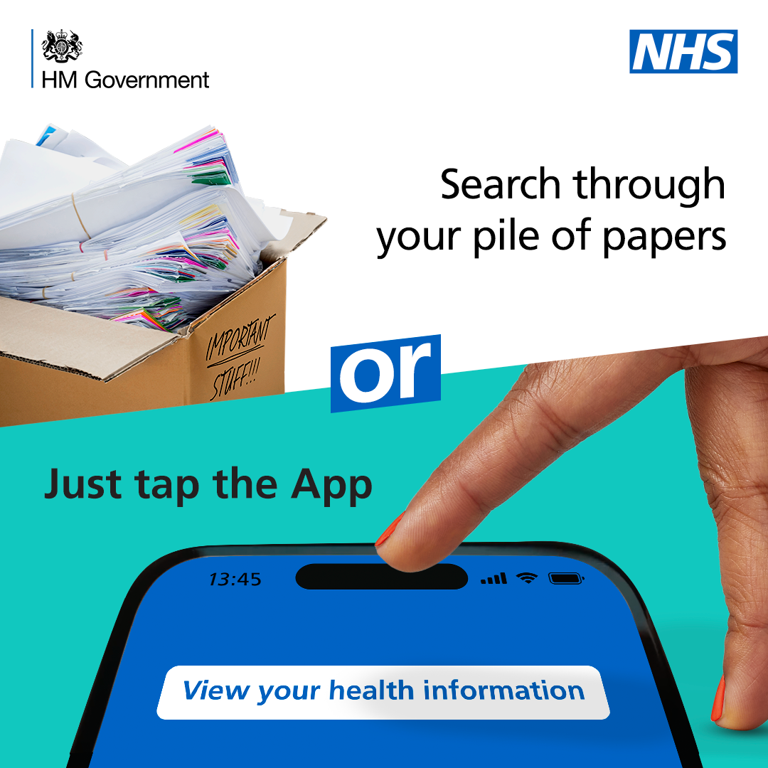 NHS App health info Social Statics