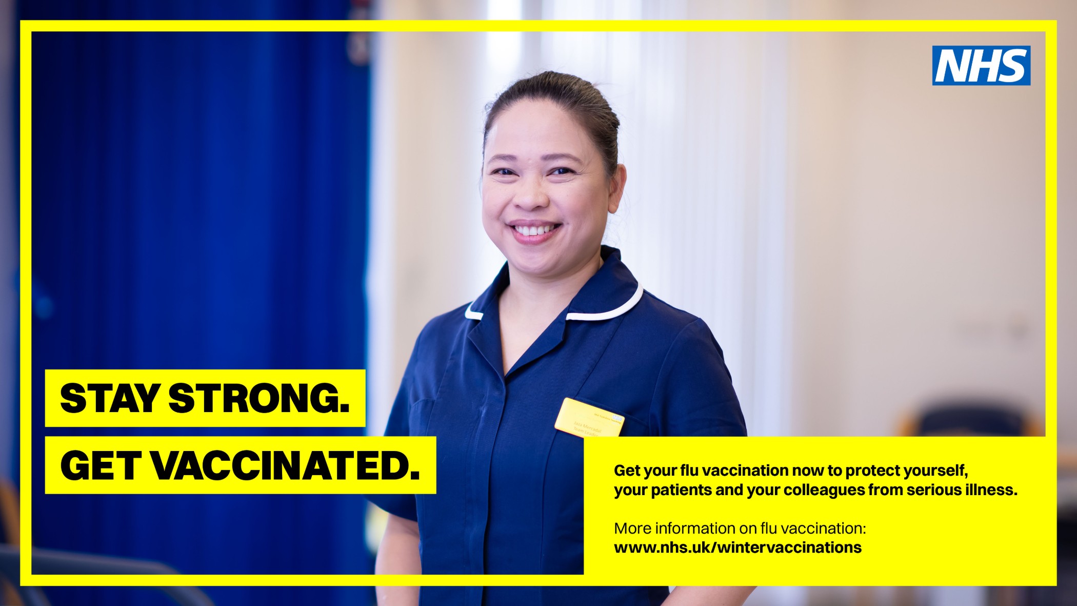 DHSC Vaccination 16x9 DigitalScreens HC Theatre Nurse