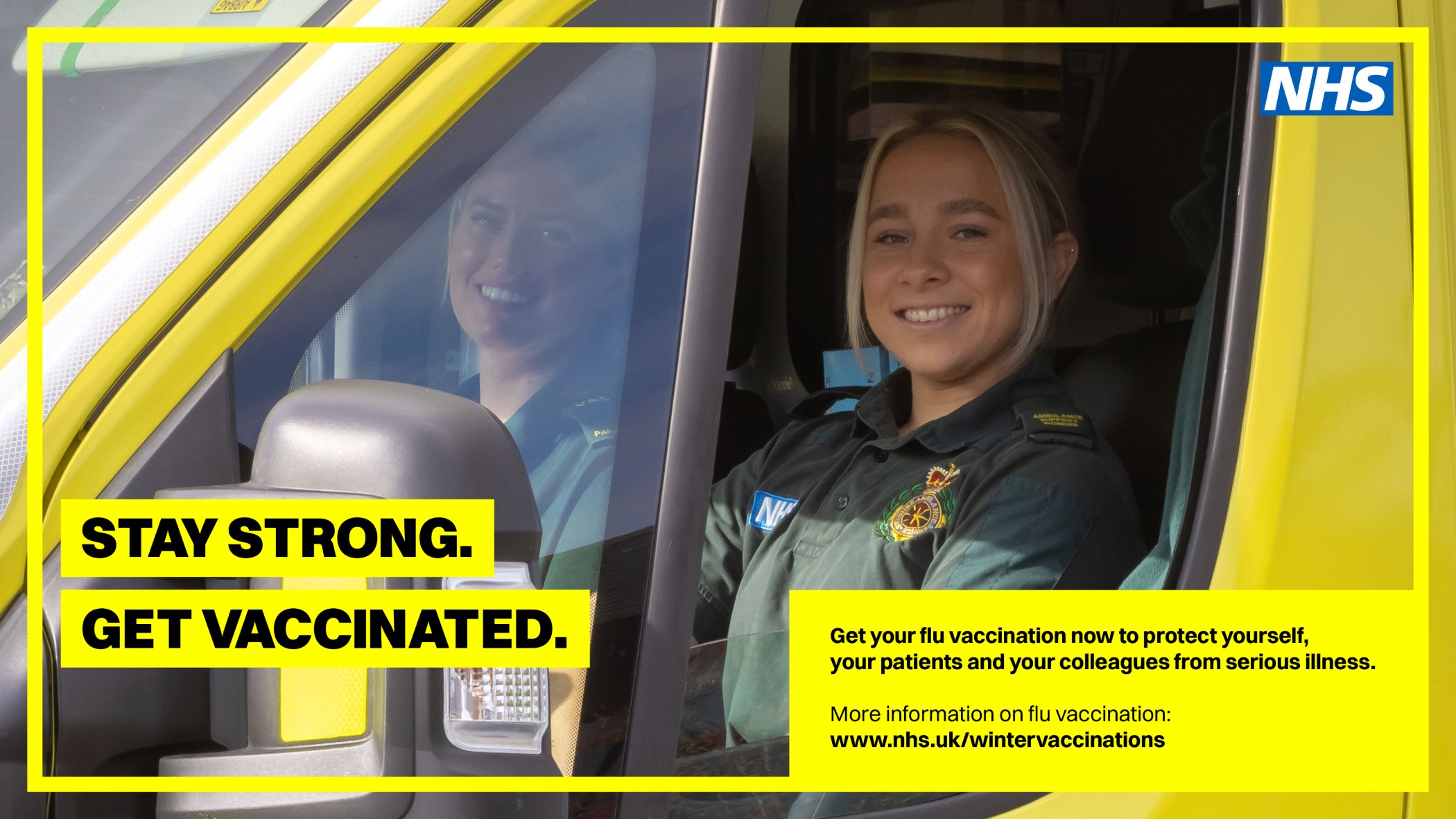 DHSC Vaccination 16x9 DigitalScreens HC Female paramedics