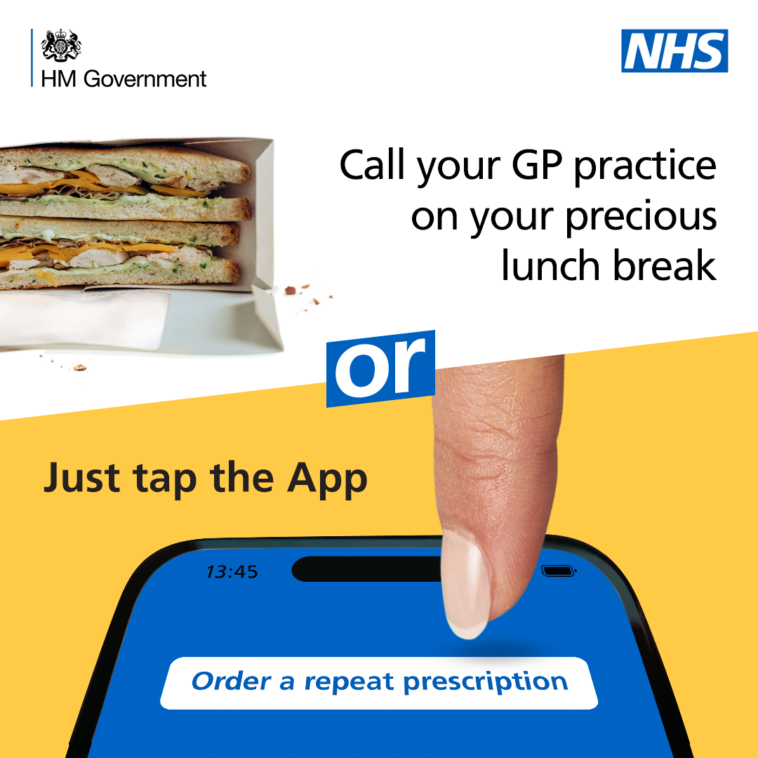 NHS App Prescriptions Either/Or Social Static